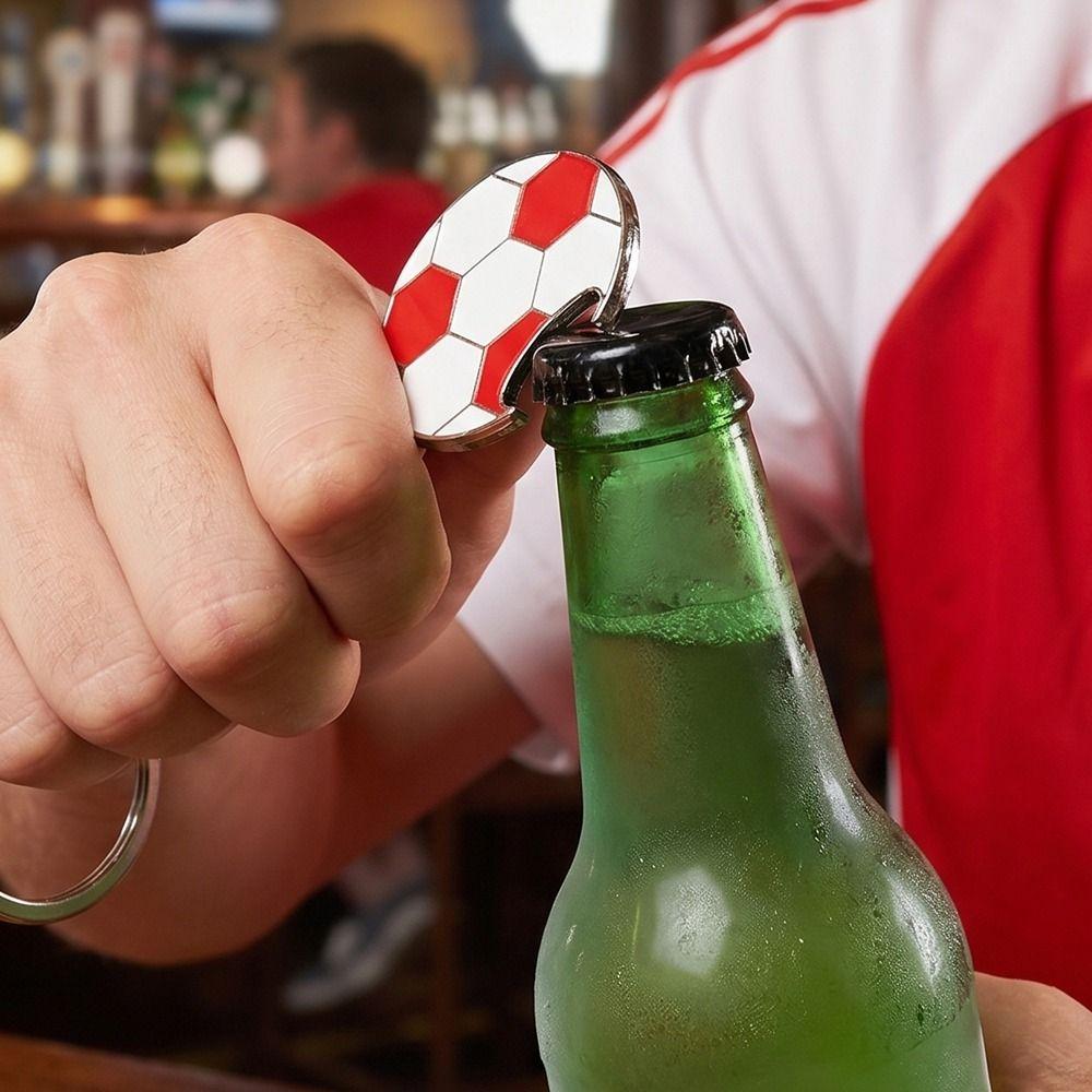 Decorative Football Key Chain Zinc Zinc Zinc Alloy Football Bottle Opener Football Party Favors