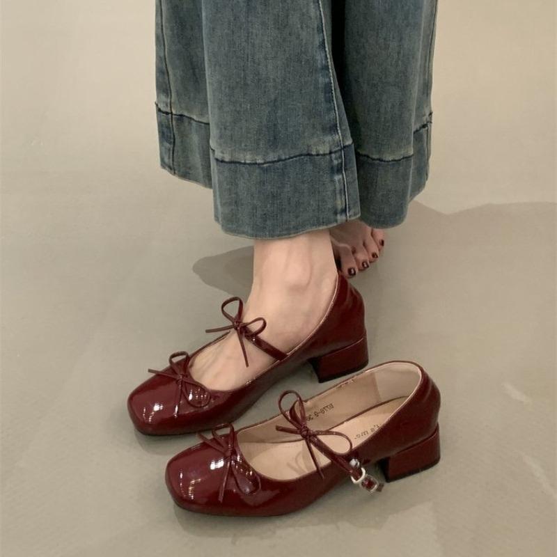 2026 Spring Autumn Women Shoes Fashion Butterfly-knot Shoes Casual Low Heel Dress Street Style Shoes