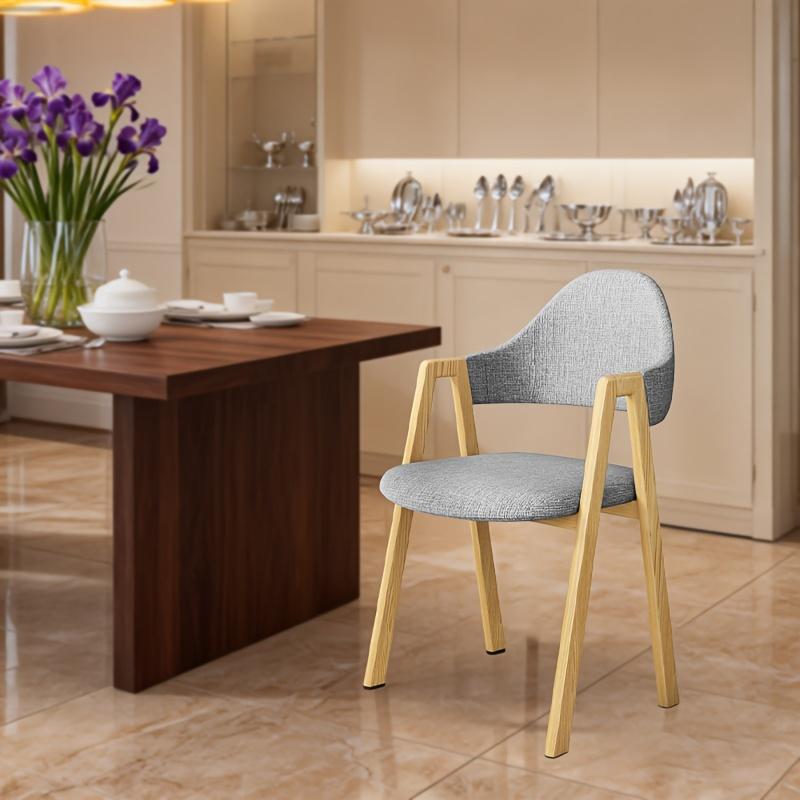 1PC elegant dining chair, simple and modern dining chair, comfortable and durable Nordic-style dining chair