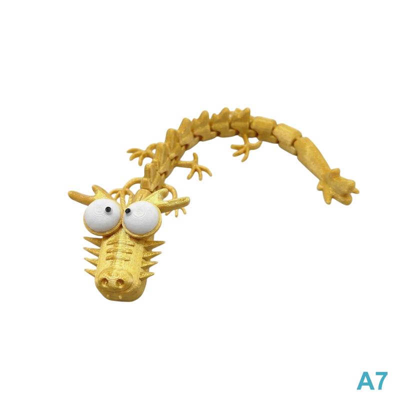 3D Printed Stupid Joints Dragon Sculpture Articulated Joints Crafts Desktop Decoration Ornaments Home Office Decor