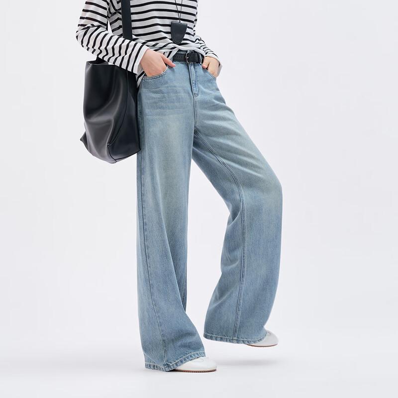 Yalida Women s Extended Wide-Leg Denim Jeans 30