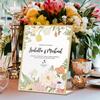 6/12pcs Acrylic Gold Sign Holder Picture Frames Table Number Holders For Wedding Office Store Restaurant Art Photos Display