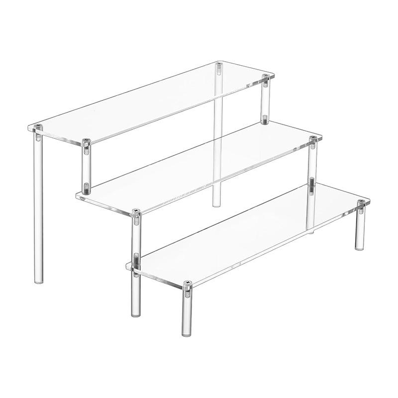 Acrylic Multi-layer Trapezoidal Display Stand for Figures & Jewelry