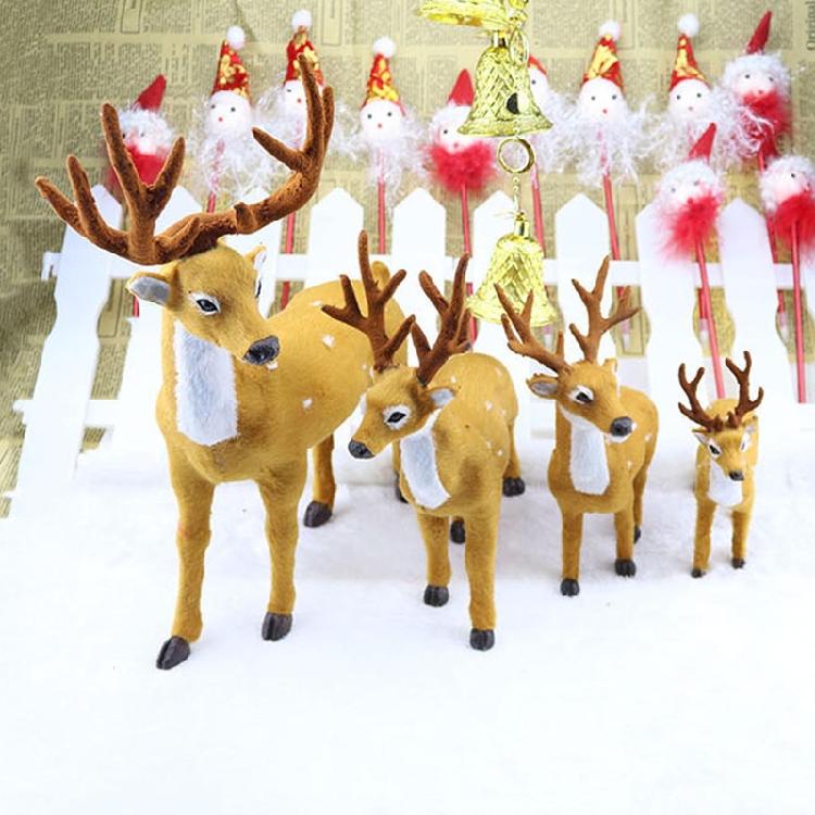 Creative Christmas Elk Ornament 15/20/25/30/35cm Party Dining Table Decor