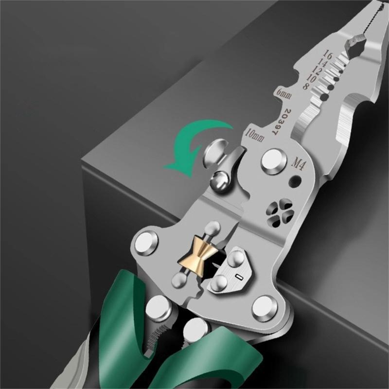 16/18 in 1 Foldable Wire Stripper Crimper Cable Cutter Plier Professional Electrical Wire Stripping Tool Wire Stripper