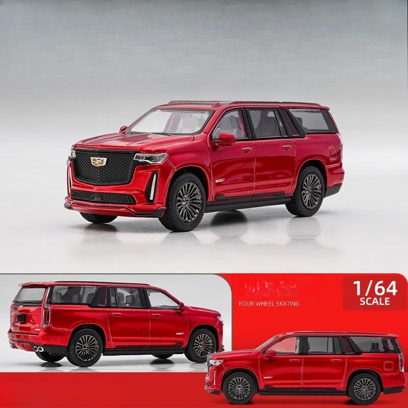 1/64 Cadillac Escalade SUV Alloy Car Model Diecast Metal Mini Vehicles Car Model Simulation Miniature Scale Childrens Toy Gift Decoration