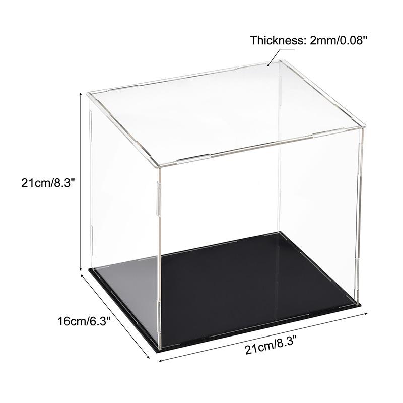 Clear Acrylic Display Case Box Dustproof Storage Countertop Box Protection Showcase Cube Figures Collectibles Model Toy Show Box