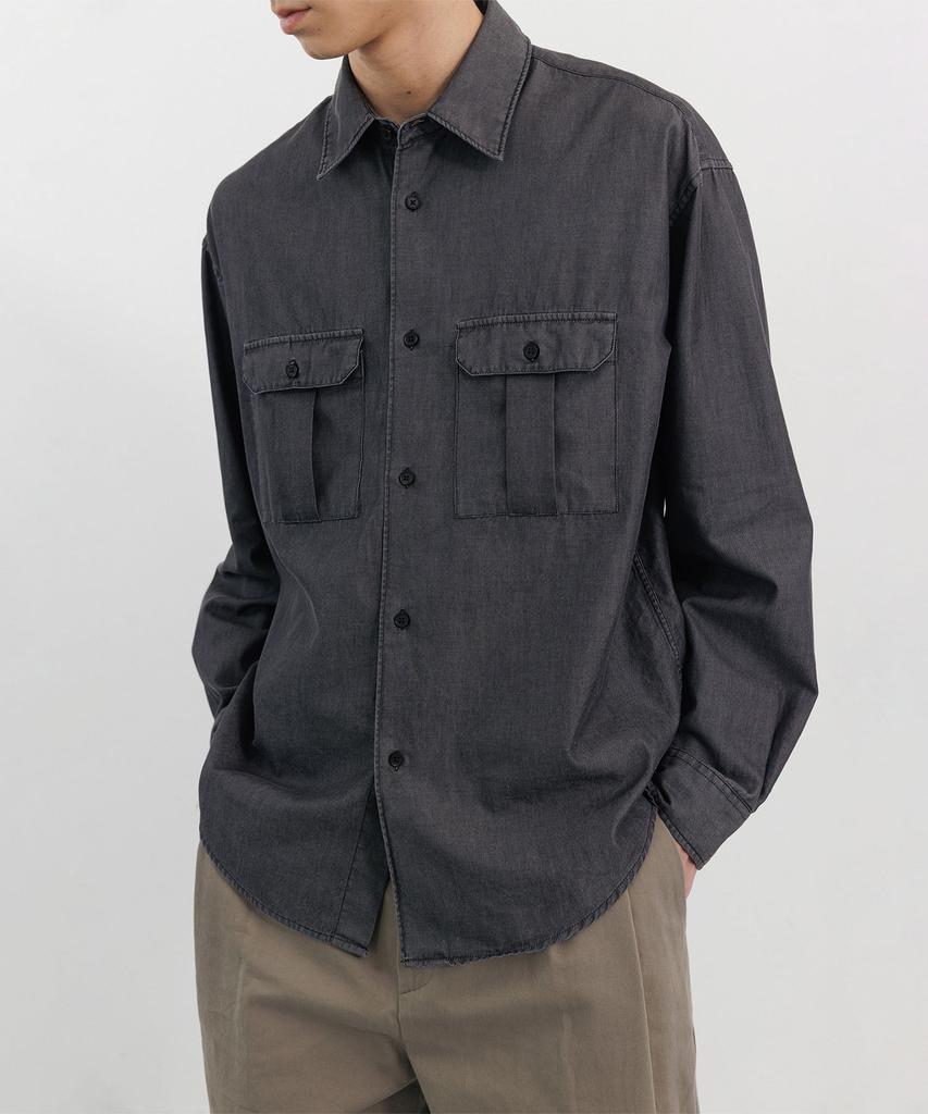 BLANKROOM Maren Shirt_Gray Denim
