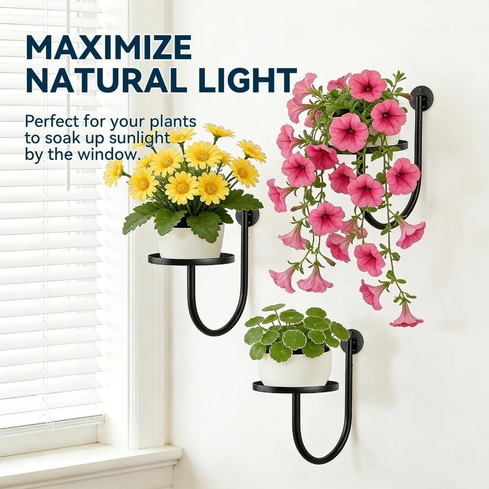 Space Saving Hanging Plant Stand Bonsai Hanging Metal Flower Shelf Storage Shelf Indoor Display