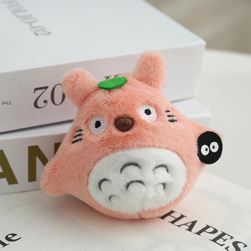 Adorable Plush Cat Keychain Cute Cartoon Toy With Soft Pp Cotton Filling розовый