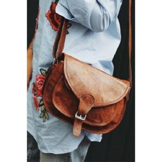 Women's New Crossbody Genuine Leather Satchel Sling Bag