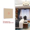 EU/UK No Neutral Wire Touch Wall Light Switch 1/2/3 Gang Single Live Wire Tempered Glass Panel for Home & Hotel /ODM Factory
