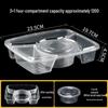 Miyao Disposable 6-Compartment Takeout Box