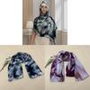 Cotton Doublesided Printed Gradient Scarves For Women Men With Warmth And Sun Protection