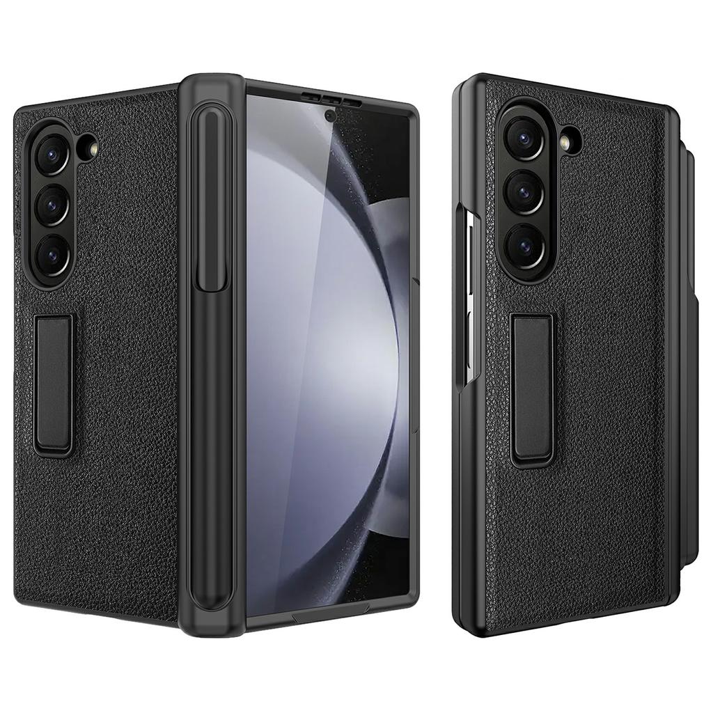 For Samsung Galaxy Z Fold6 5G Case Kickstand PC+TPU Phone Cover with Pencil Slot