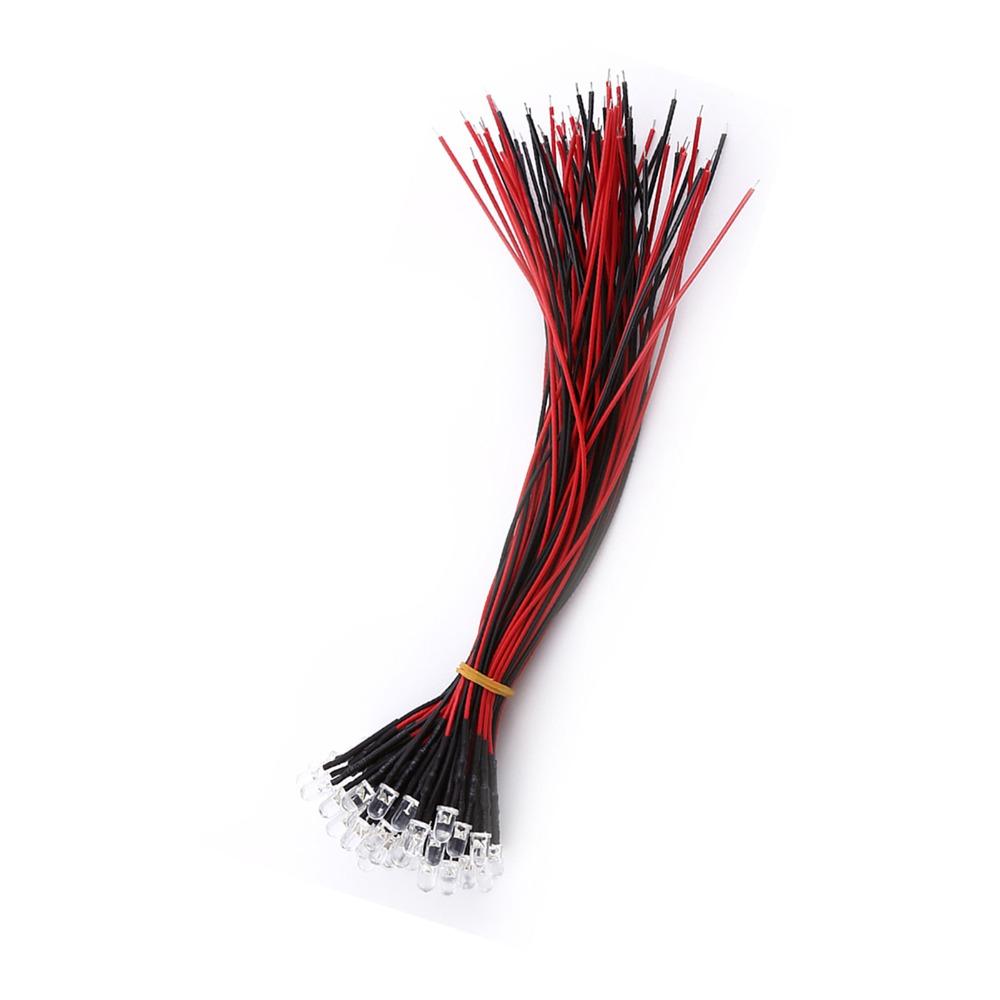 50PCS DC 5-12V LED Diodes White Red Blue Green LED Diode Lights Small LED Lamps  Decorative Lighting