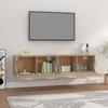 Wall Cabinets (2 Pcs) Sonoma Oak 80 X 35 X 36.5 Cm Particleboard