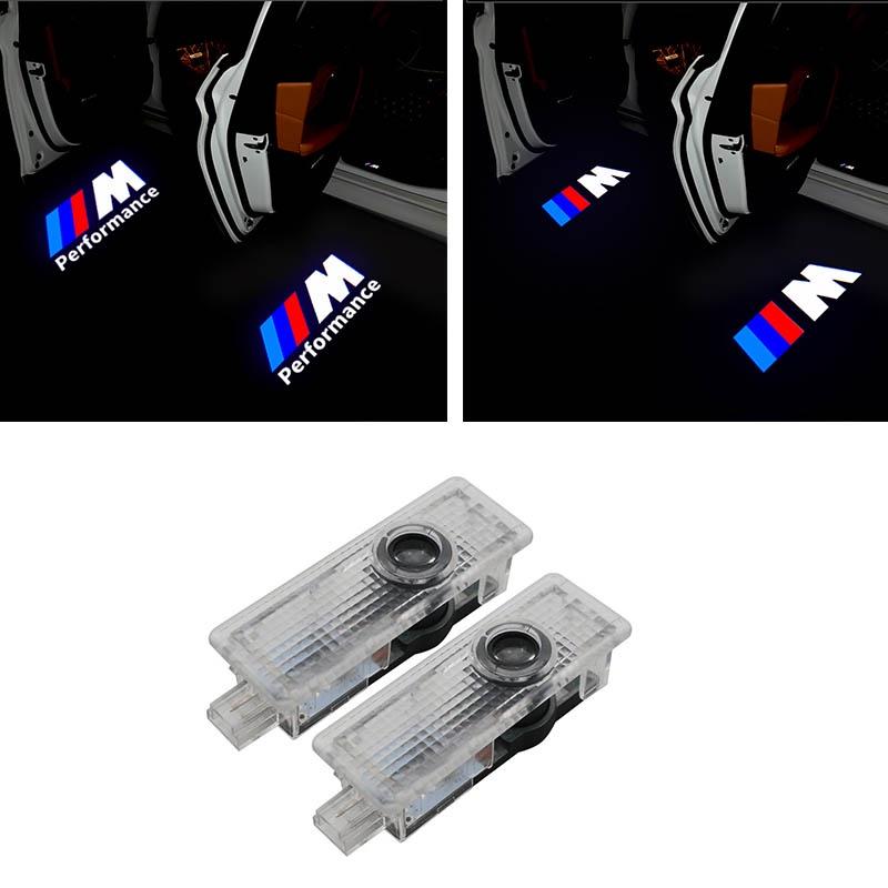 Luxurious Led Car Door Logo Lights For Bmw Simple Replacement White Color 100 000 Hours Life Span