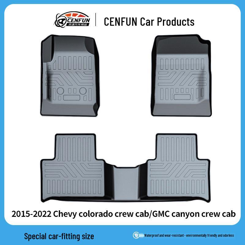 Chevy Colorado/GMC Canyon Crew Cab All-Weather TPE Floor Mats 2015-2022 Crew Cab