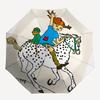Pippi Langstrumpf, Automatisches Öffnen und Schließen beim Reiten, Tragbarer Regenschirm mit 8 Rippen, Geeignet für Männer und Frauen bei jedem Wetter