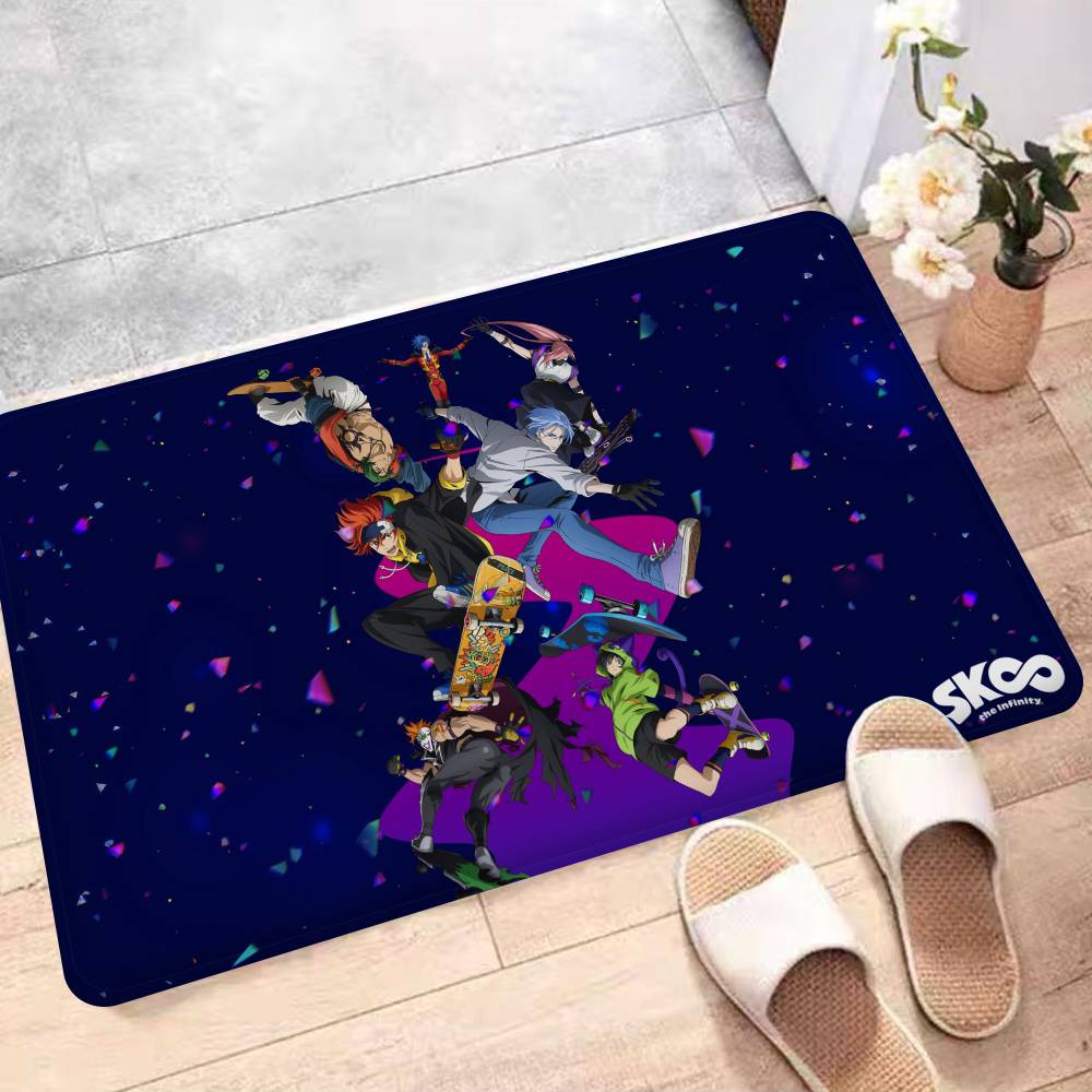 

TV Anime SK8 Hallway Carpet Non-Slip Laundry Room Mat Laundry Decor Balcony Child Living Room Bedside Area Rugs 40x60 cm
