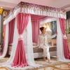 2024 Floor-Standing Double-Layer Palace Style Blackout Princess Mosquito Net with Three Doors