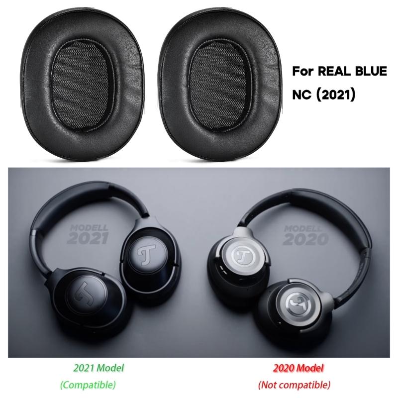 Breathable Protein Ear Pads for Teufel REAL BLUE NC (2021) Headphone Sleeves Earmuff Ear Pads Headphone Cover Sleeves