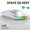 Suitable for Laptop Bluetooth Wireless with USB Charging RGB Mouse BT5.2 Macbook Gaming Mouse 2.4GHz 1600DPI