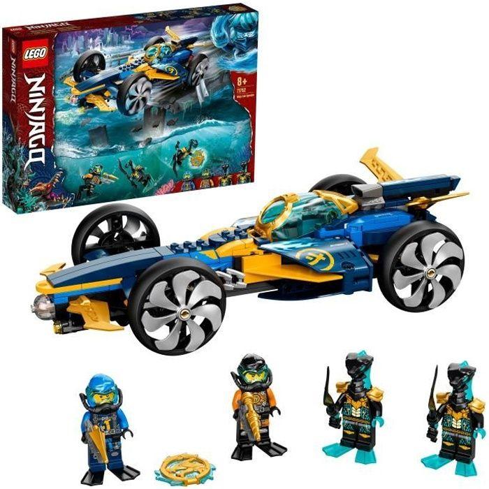 Lego® 71752 ninjago® il bolide ninja sottomarino set di costruzione, sottomarino e auto con minifigure di Cole e Jay