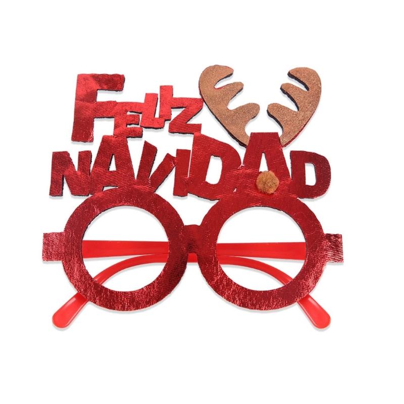 2026 Christmas Eyewear For Costumes Adults Kids Reusable Party Props Foldable Frame Costume Glasses