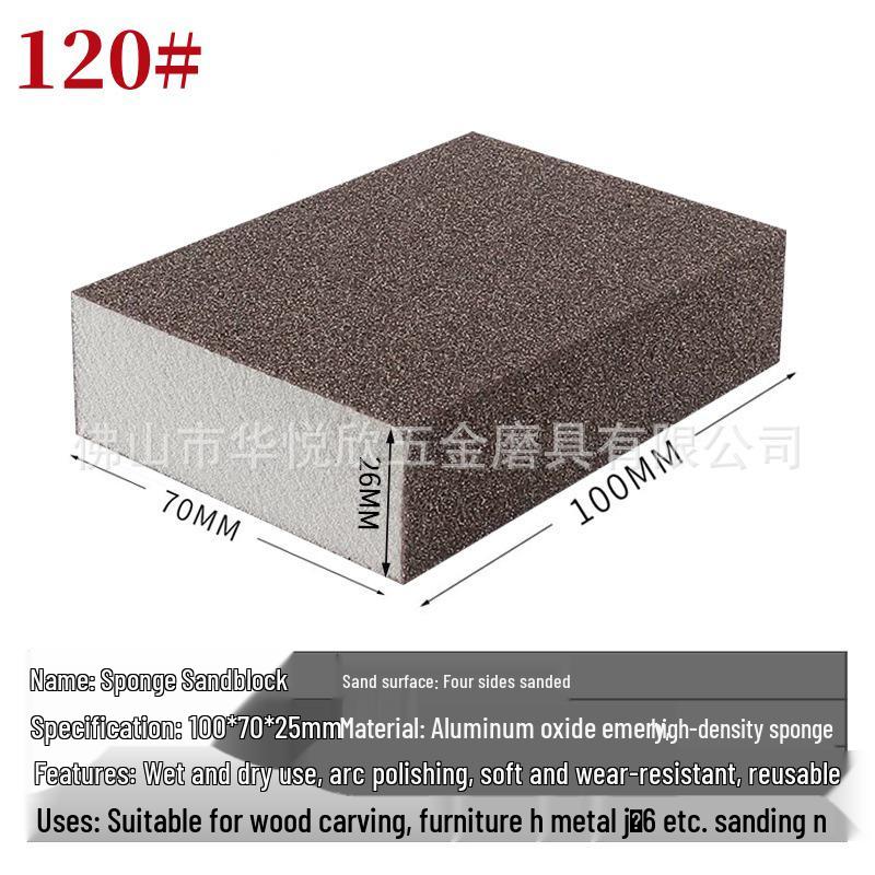 Elastic Diamond Sanding Block 100x70x25mm for Woodworking and Musical Instruments Polishing
