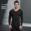 Men's Modal Autumn Base Layer Set: Plain Warm Long Underwear & Sweater - Plus Size for Cold Protection