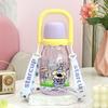 Water bottle high value cartoon plastic cup cute fun children's handle children's pot students go to school portable accompanying water cup