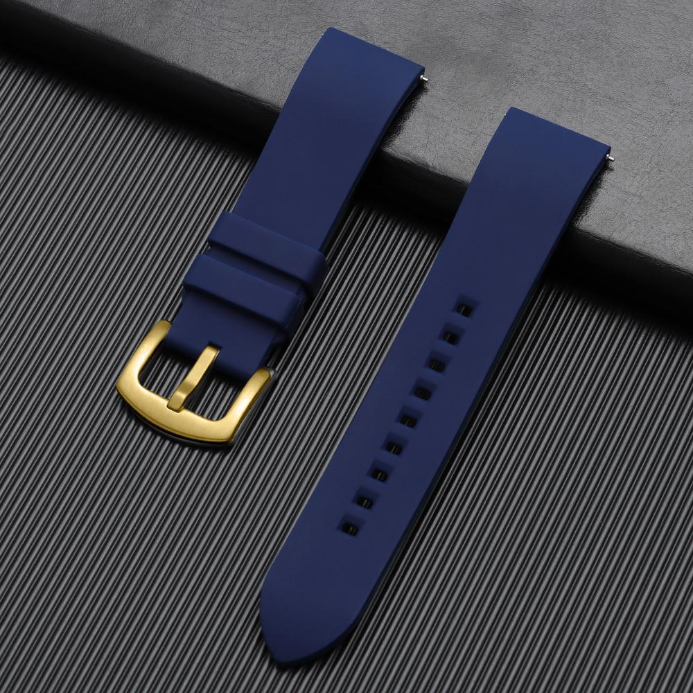 Silicone Watch Band 18mm 19mm 20mm 22mm 24mm Men's Women Sports Watrproof Strap for Rolex for Seiko Watch Replacement Watchband