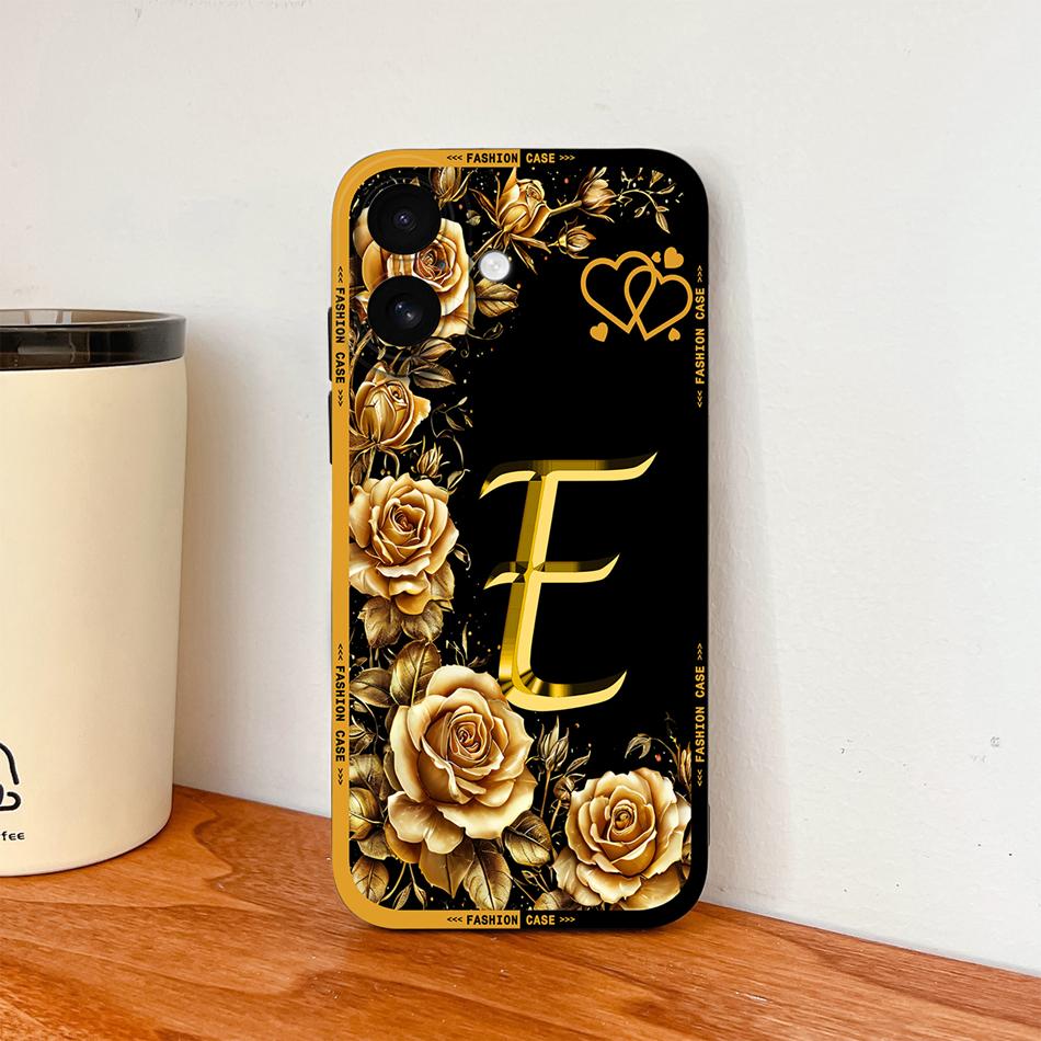 For iPhone 17 Pro Max 17 Air Phone Cover Flower Name Letters High Quality Case For iPhone17 Soft Silicone Shockproof Housing
