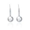 925 Sterling Silver Earrings for Women Original Charm Double Hoop Earrings Pave CZ Fine Engagement Anniversary Jewelry E557