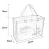 Beach Tote Bag, Clear Waterproof Bag Lightweight Travel Duffle Sand Toys Organizer for Boating