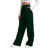Women's Winter Sweatpants Solid Color Casual Pants Women's Fleece Sweatpants Wide Leg Straight Pants