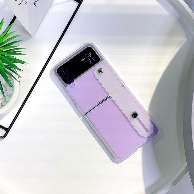

Красочный складной чехол-браслет для Samsung Galaxy Zflip 4, чехол Zflip3, матовый противоударный жесткий чехол для Samsung Zflip 4 3 Samsung Z Flip 4 прозрачный