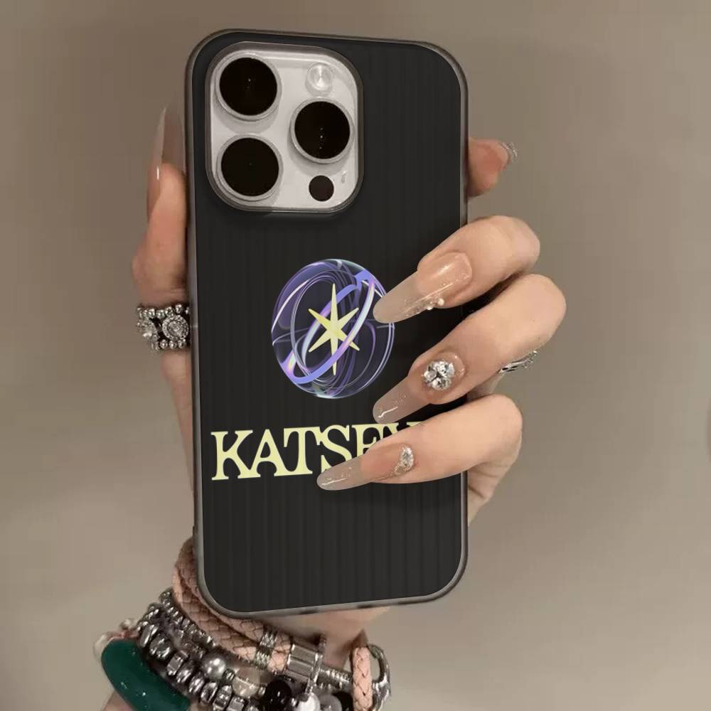 Popular Korea Kpop Band K-Katseye Stylish Phone Case For IPhone 17 16 15 14 13 12 11 Pro Max Plus Stripe Cover iPhone 16