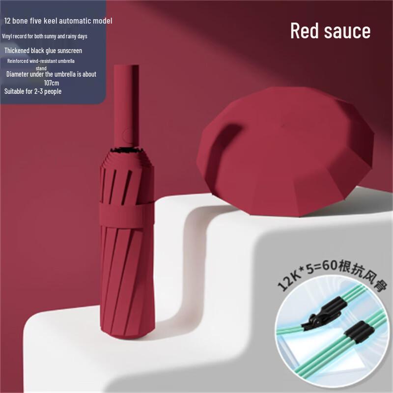 Automatic Folding Windproof UV Protection Umbrella