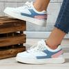 White Shoes PU Leather Board Shoes Women Breathable Casual Sneakers Men Lace-up Trendy Running Trainers Anti-slip Waterproof