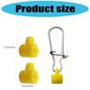50pcs Duo Lock Snap Fishing Line Sinker Slides Sinker Line Connector Sinker Slider Swivel Saltwater Fishing Accessories
