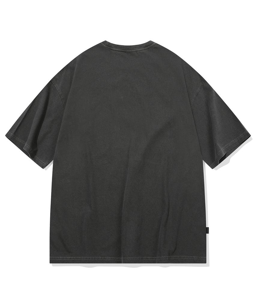 CPGN STUDIO Cat'S Ribbon Pigment Short Sleeve T-Shirt Smoke Black