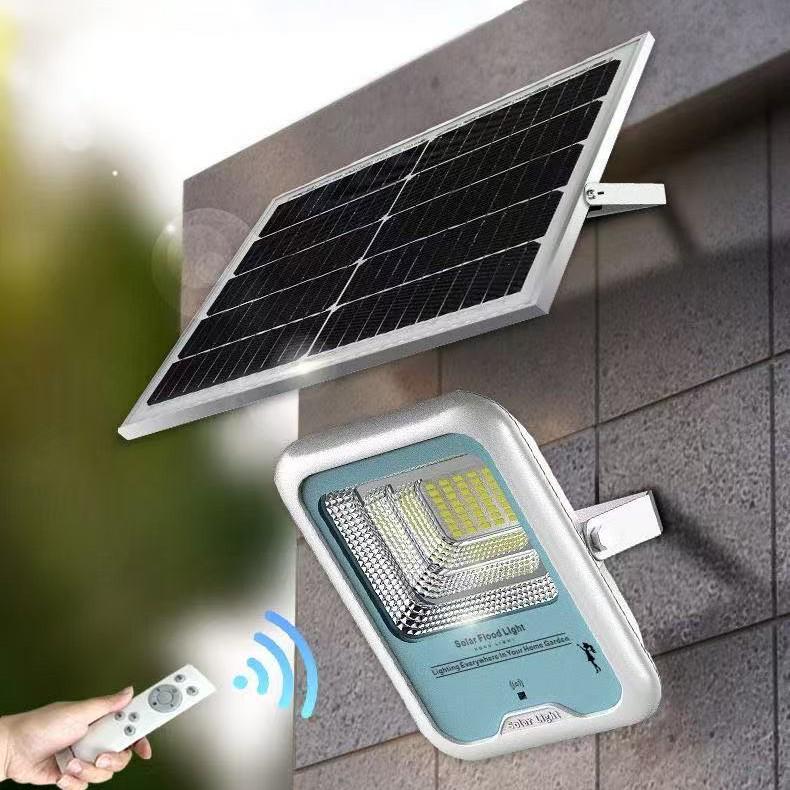 High-Power LED Solar Floodlight with Motion Sensor