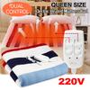 Double Body Warmer Bed Mattress Electric Heated Carpets Mat 150x180cm Automatic Electric Heating Thermostat Throw Blanket