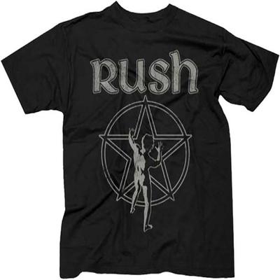 Rush - Vintage Starman - Men's T Shirt Black (Medium)