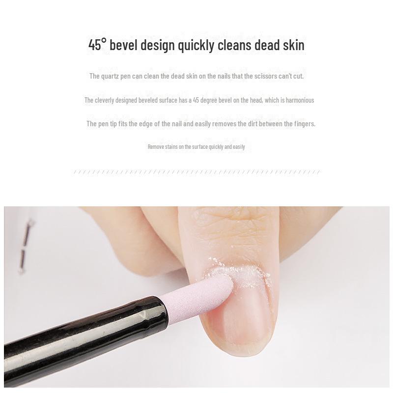 Keramik-Quarz-Nagelschleifstift zum Entfernen abgestorbener Haut und zum Polieren der Nägel.