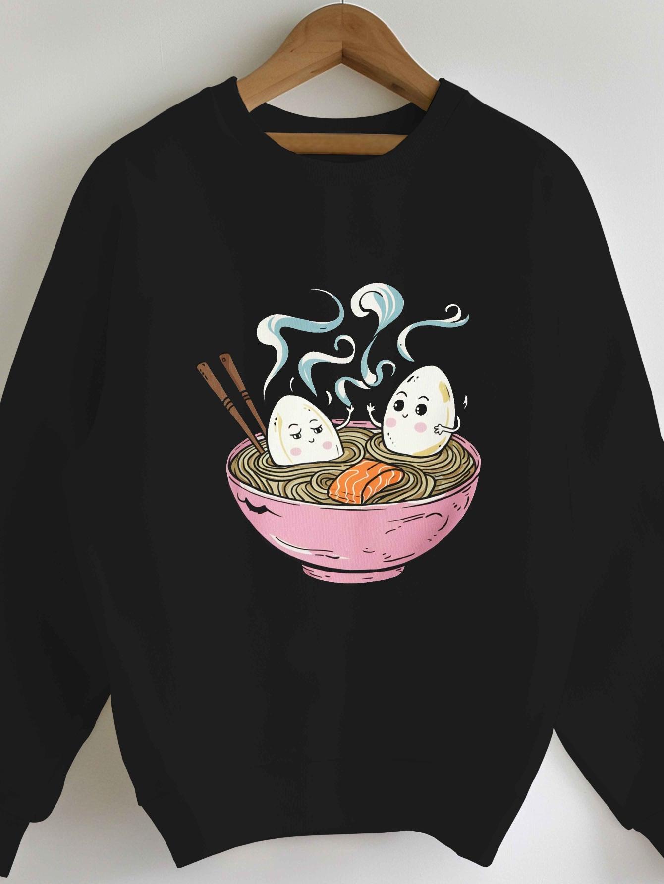 

Розовая миска с завивающейся лапшой женские толстовки XXL чёрный