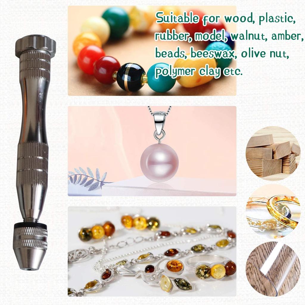 Manual Punching Set Hand Twist Drill Eight Holes Table Vise File Woodworking Model Hand Diy Drilling Eye Punching